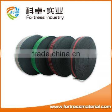 Polyester knitted elastic webbing on furniture