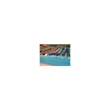 10m - 15m Fiberglass Water Slides Anti-UV For Family Members , Hand Spray Up