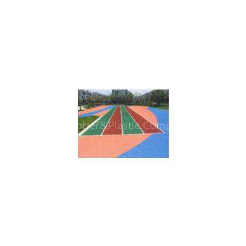 Non-static Rubber Playground Mats , Colored Rubber Granules Carpet