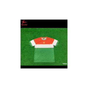 Green Color Sublimation Teamwear Soocer Football Jersey Shirts