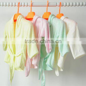 Super soft warm bamboo fabric Baby bath robe hooded