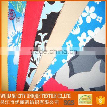 Different Printing Style 100% Polyester Microfiber Peach Skin Fabric