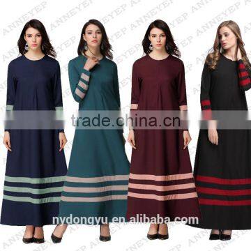 latest contrast muslim dress cardigan /jj muslim Arabian middle east lace abaya kaftandress/ islamic muslim women dress