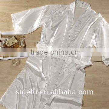 Fancy Texture Wholesale Hotel Satin Silk Bathrobe photo-4