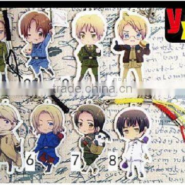 Japan Anime Hetalia Axis Powers cute Acrylic Key Chain key ring pendant gift