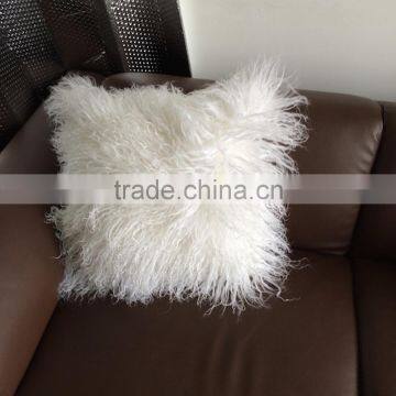 SJ054-01 Single Side Fur Cushion Covers/100% Genuine Furs Cushions