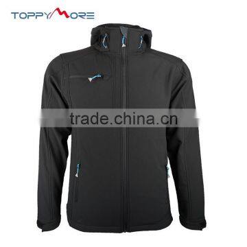 201502004020 Men's Fleece Lined Hooded Softshell Jacket , Outdoor Jacket