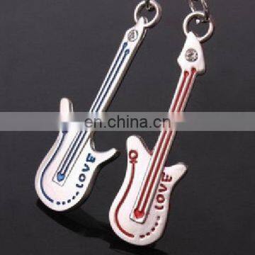 Fashion New Cool Guitar Love Letters Keychain Couple Valentine's Day Gift