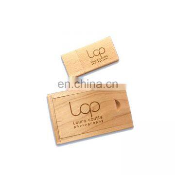 Wholesale Good Quality Wooden Gift USB Card 2.0 Flash Drive photo-3