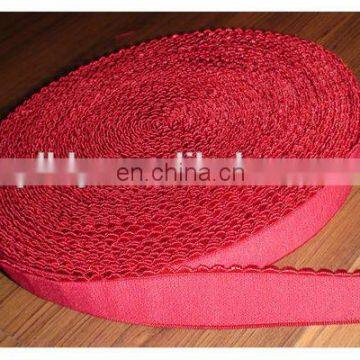 Red Jacquard eco friendly bra webbing elastic