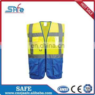 CE safety nylon reflective fabric print vest