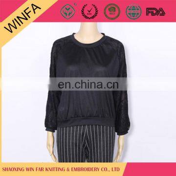 2016 New arrival Any Size Fashion Black women's coat