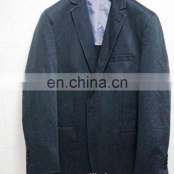 enzyme washed cotton blazer