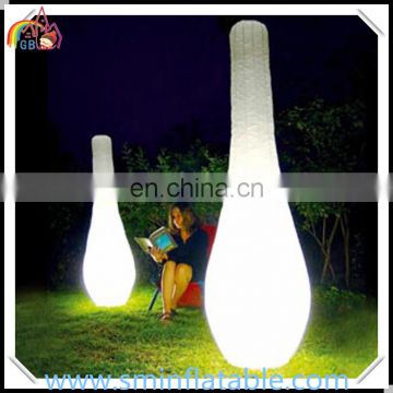 Advertising inflatable led column,party event inflatable led lighted cylinder, illuminate stage lighting cone for outdoor