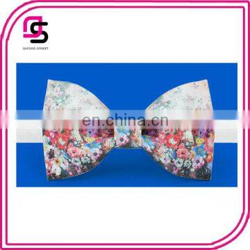 Floral Bow Tie Silk Bow Tie Fashion Bow Tie Satin Band Bow Tie