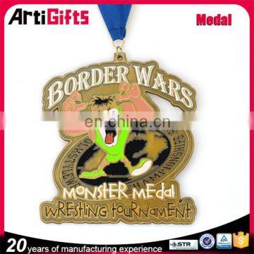 Die casting metal soft enamel medals