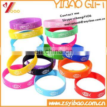 custom camouflage silicone wristband grow in dark