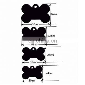 Hot Selling Anodized Aluminum Blank Bone Shaped ID Dog Pet Tag photo-2