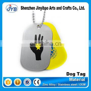 OEM cheap blank dog tags for people with logo engraved