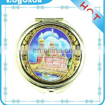 promotional items china manufacture metal cosmetic compact mirror