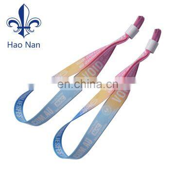 Custom Logo One Time Use Security Sublimation Wristband for Wholesale