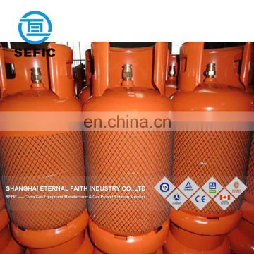 Export To Asia , Middle East , Africa Made In China 11kg Lpg Gas Cylinder