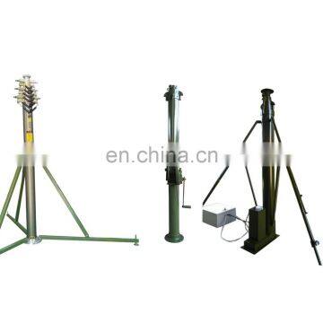 push up aluminum pneumatic mast for antenna