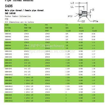 pipe thread reducer 5406