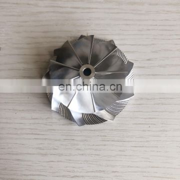 K04 5306-123-2014 upgrade 46.39/60.00mm 9+0 blades high performance aluminum 2618/millining/ billet compressor wheel