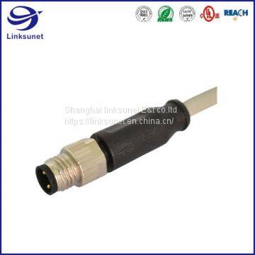 M8 Screw Type Unshielded Waterproof connector and Wire for automotive wire harness