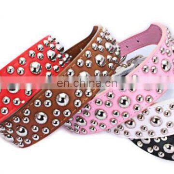 Chic Mushroom Shaped Rivet Pet Collar Leash Training Dog Pulling Rope Pet Neck Chain Pet Supplies photo-3