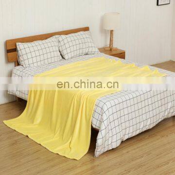 100% Polyester Flannel Blanket Two Sides Brushed Cozy Fleece Throw photo-2