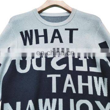 DiZNEW OEM Mens Wool Sweater Jacquard Pullover Sweaters For Man photo-4