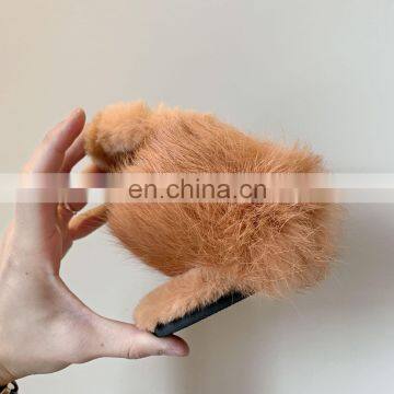 Amazon Wholesale Hot Sale Fashion Factory Price Furry Slides Ladies Faux Fur Fleece Open Toe Slippers Shoes photo-6