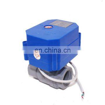 RoHS Cwx-60P 12v 24v 220v 380v Plastic Motorized Ball Valve 3 Inch for Water Treatment Machine photo-5