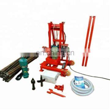 Water well drilling machine with water well drill pipe and drilling bits