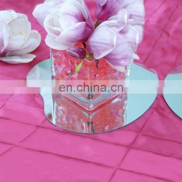 8 inch Diameter Heart Wedding Table Centerpiece Mirror