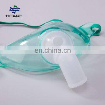 Comfortable touch tracheostomy mask with 360 rotation connector