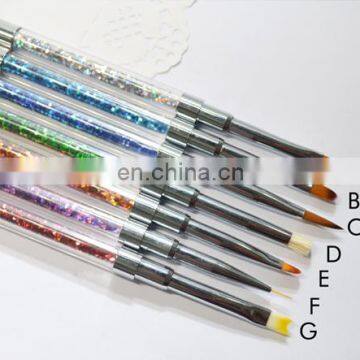 Professional rhinestone nail art pen set 3d gel nail polish brush Nail Art Brush