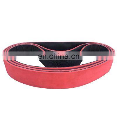 Transmission Ribbed Belt Poly V Belt  PL red rubber coated Belt