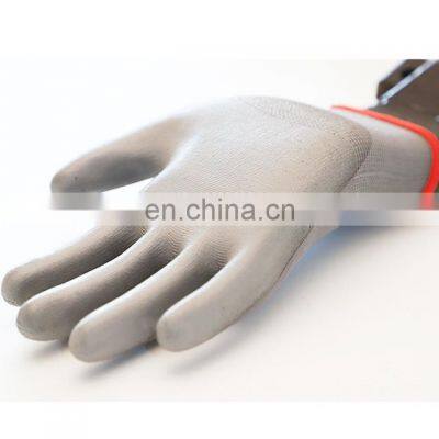 Non Slip Nylon Dipped PU Finger Tip Touch Screen Labor Working Gloves photo-5