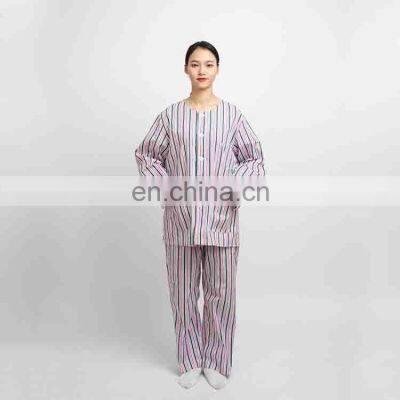 Wholesale women medical Hospital Clothing stripe long sleeve Patient Operation uniform