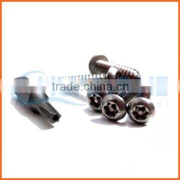 China supplier slot pan head anti-theft screw