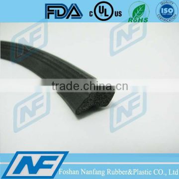 Silicone soft flaxible shock proof door rubber profiles