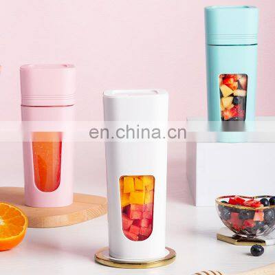 Fashion Design OEM 100W 4 Blades Rechargeable Portable Blender Fruit Blender Portable Usb With 350ML Capacity