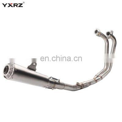 High quality full motorcycle exhaust system for R3MT03/R25 modified exhaust pipe