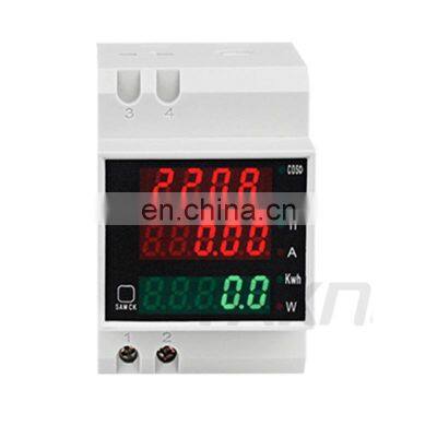 DIN-rail Multi-function Meter D52-2047 Digital LED Voltage Current Active Power Factor Energy Meter AC80-300V Electrical meter