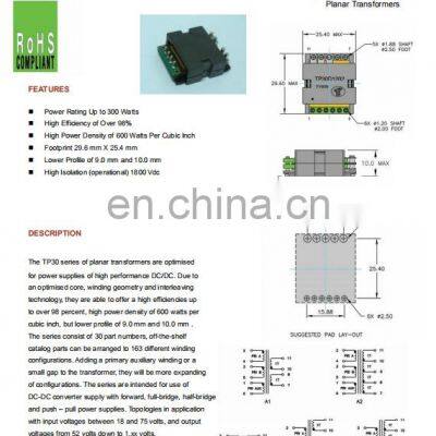 High Frequency 1KW 2KW Full Bridge Planar Transformer photo-4