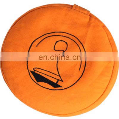 Custom Embroidered 100% Cotton Canvas Zafu Meditation Cushions OEM Manufacturer Buy At Lowest Price