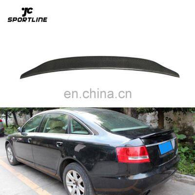 Carbon Fiber A6 Rear Ducktail Spoiler for Audi A6 C6 4-Door 05-11 CA Style